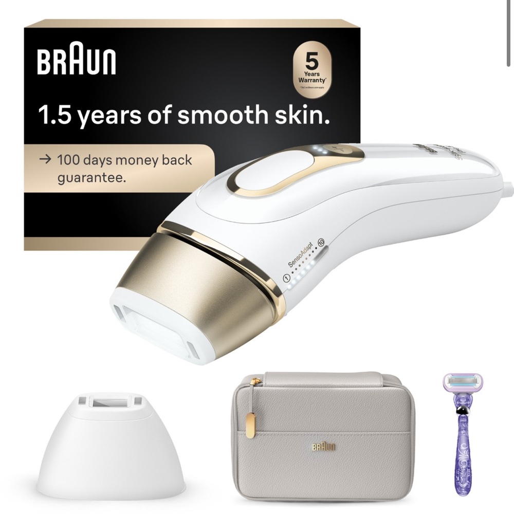 Braun Silk·expert Pro 5 IPL with 2 Caps laser hair removal alternative
